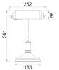 BANCA Banker Lamps with Cylindrical Shade